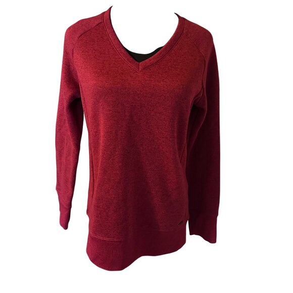 Quechua Stratermic red v neck top with elbow pads size S - Picture 5 of 6